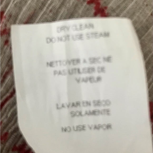 Karen Kane Red Cream Tie Front Top - Picture 9 of 11